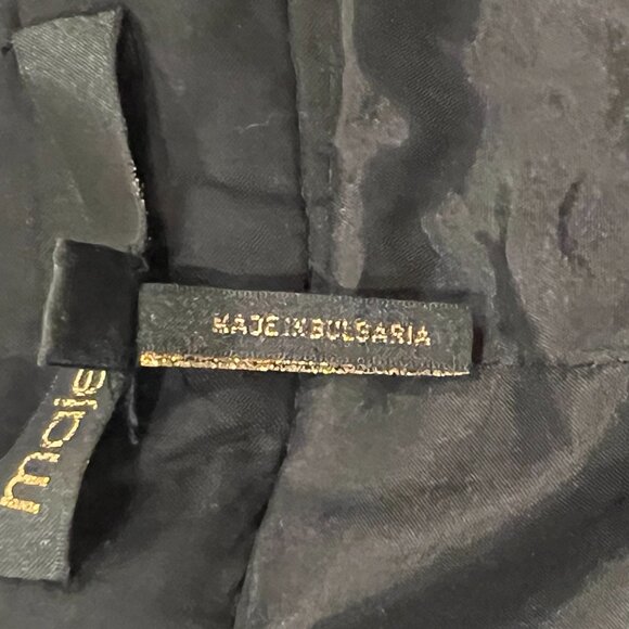 Maje Women's Black Mini Sequin Wide Leg Cropped Pant, 6 - Picture 4 of 9